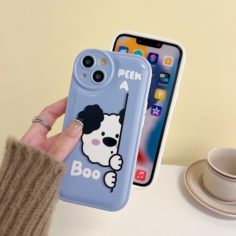 Soft Case Motif Anjing Untuk OPPO A57 A5 A9 A53 A33 A31 A7 A5S A12 A11K F9 Pro A15S A35 A32 A33 F11 A3S VIVO V23 S1 Y11 Y20 Y30 Y15S Y20 Y19 Y20i Y20 Boo Sepatu Sneakers Lace Up Untuk Wanita