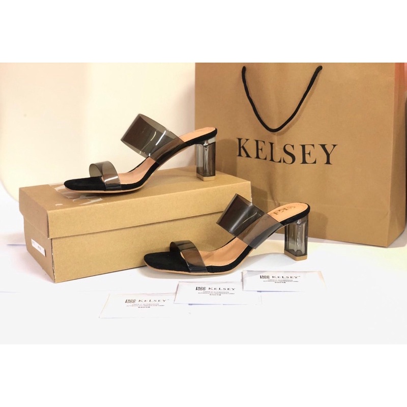 Sandal Heels Hak Kaca 7,5cm  Kelsey ZR771