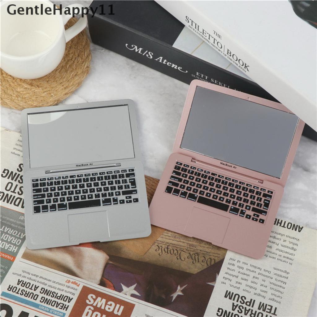 Gentlehappy Mainan Cermin Saku mini Bentuk laptop Untuk Anak Perempuan