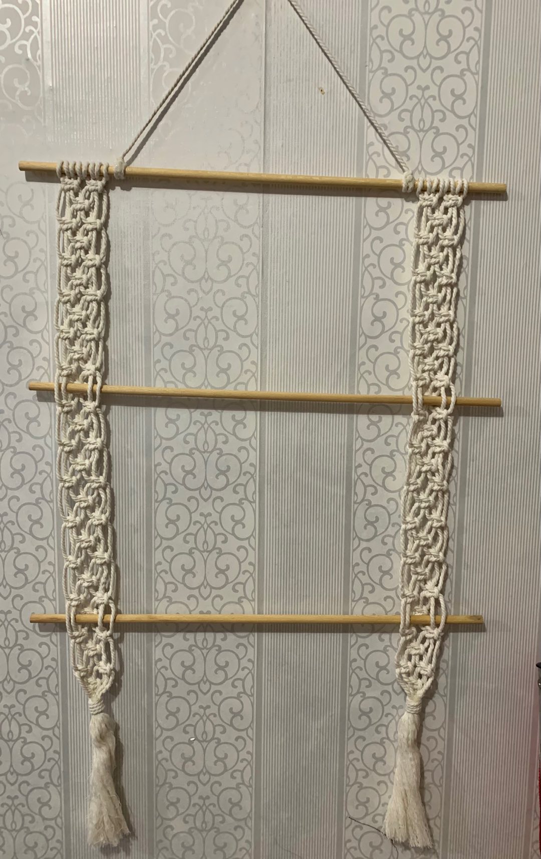 Macrame Hiasan Dinding Gantungan Akesoris Kamar Kunci Scarf Topi Dekorasi Kamar Anak Code D-04