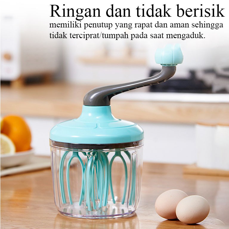 Hand Mixer/Mixer mini Pengocok Telur Adonan Kue Tanpa Listrik