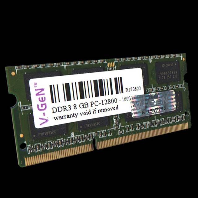 SODIMM DDR3 8GB PC-12800 / 1600MHz V-GeN Platinum RAM Laptop Vgen