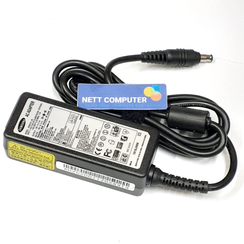Charger Adaptor Samsung Netbook N130 N140 N145 N148 N150 N210 N220 N510 NP-N130 NP-N140 19v 2.1A 40W
