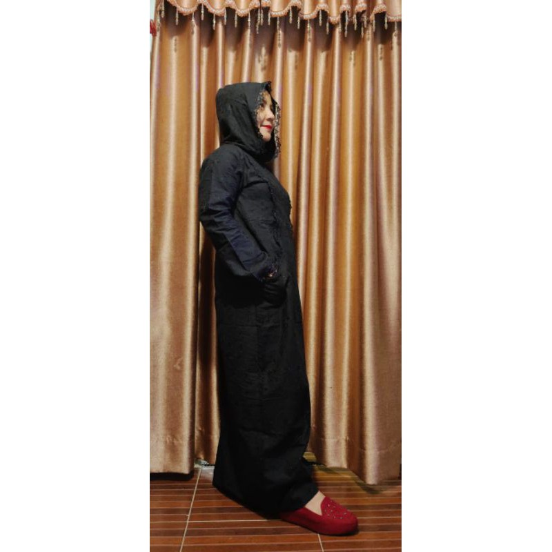 Gamis Hodie Nagita Khusus Hitam