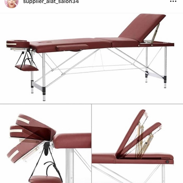 Bed facial lipat import ranjang massage salon spa klinik