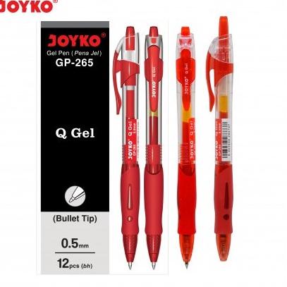 

Terkeren [ LUSIN ] Pulpen Gel / Gel Pen Joyko GP-265 Q Gel 0.5 mm