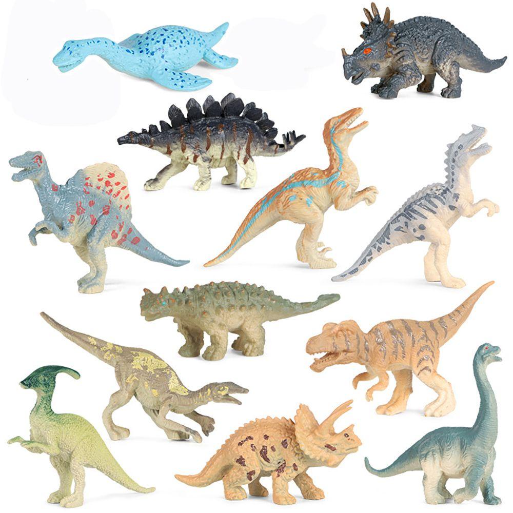 Nanas 6 Pcs Manusia Hidup Model Dinosaurus Hadiah Mainan Edukasi Pembuatan Pemandangan Triceratops Pterosaurus