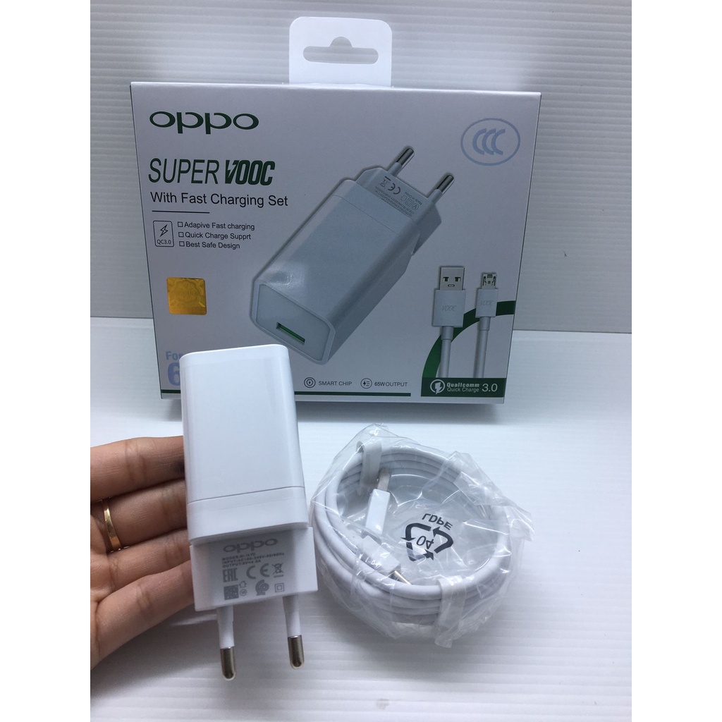 Charger Oppo Vooc 4A , 65 WATT , 65WATT Fast Charging COLOKKAN MIRCO DAN TIPE C