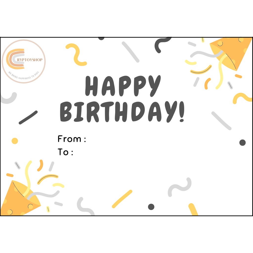 

CRYPTOYSHOP BIRTHDAY ANNIVERSARY GIFT CARD KARTU HADIAH ULANG TAHUN