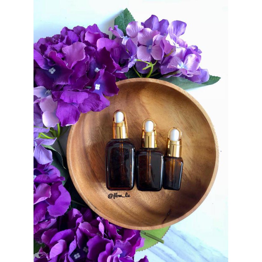 Botol Pipet Kaca Tebal Kotak New Gold 10Ml