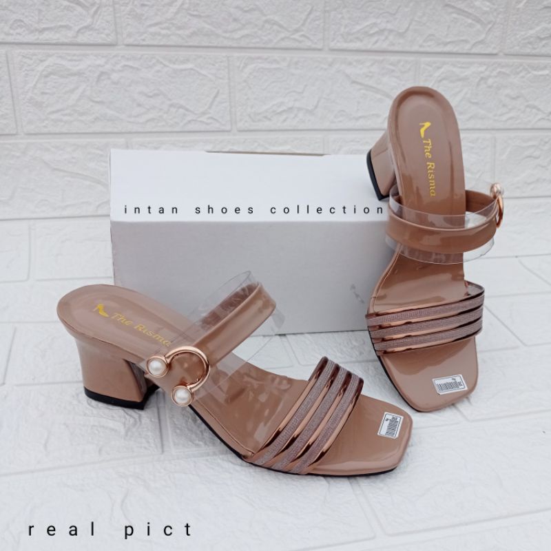 Sandal heels pesta wanita remaja terbaru kekinian 2022/sendal selop wedges perempuan tinggi hak 5cm/high heels pesta kondangan bisa cod/wedges wanita remaja/sandal hak tahu pesta pernikahan/sandal selop wedges mika gelitar mewah