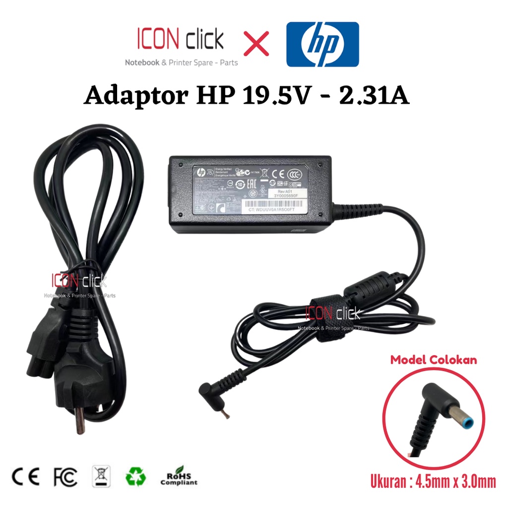 Adaptor Charger Laptop HP Stream 11-D 11-R 13-C 14-Z X360-11-P