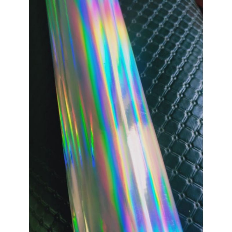 HOT STAMPING FOIL / HOLOGRAPHIC FOIL / HOLOGRAM FOIL MOTIF POLOS RAINBOW CROWN USA ORI