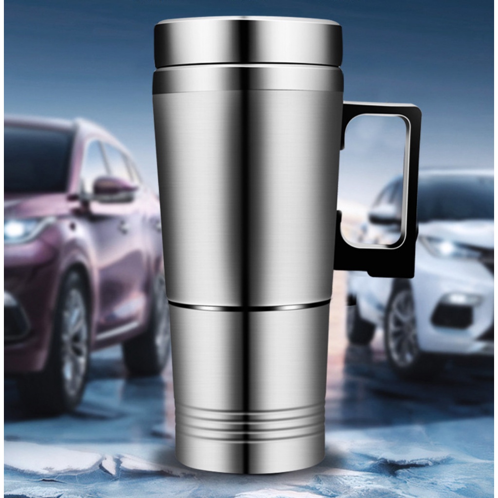 Gelas Pemanas Air Elektrik Mobil 12V dan 24V 300 ml Car Mug Water Heater Car Heated Drinking Mug