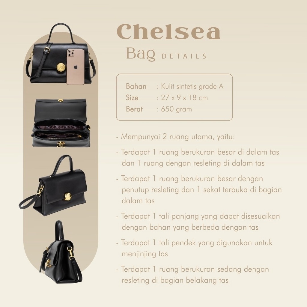 JIMS HONEY CHELSEA BAG TAS SELEMPANG WANITA ORI