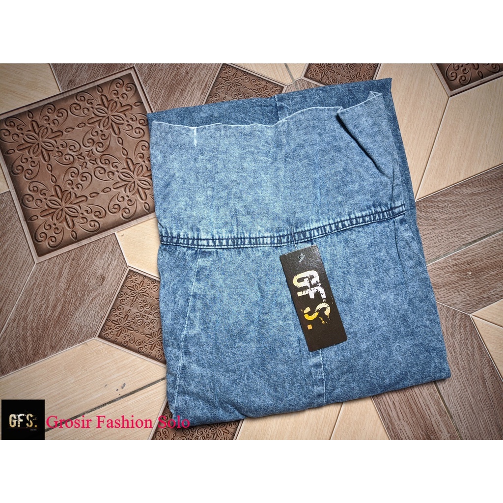 Kavya Skirt by GFS | Rok Jeans Pecah 8 Delapan