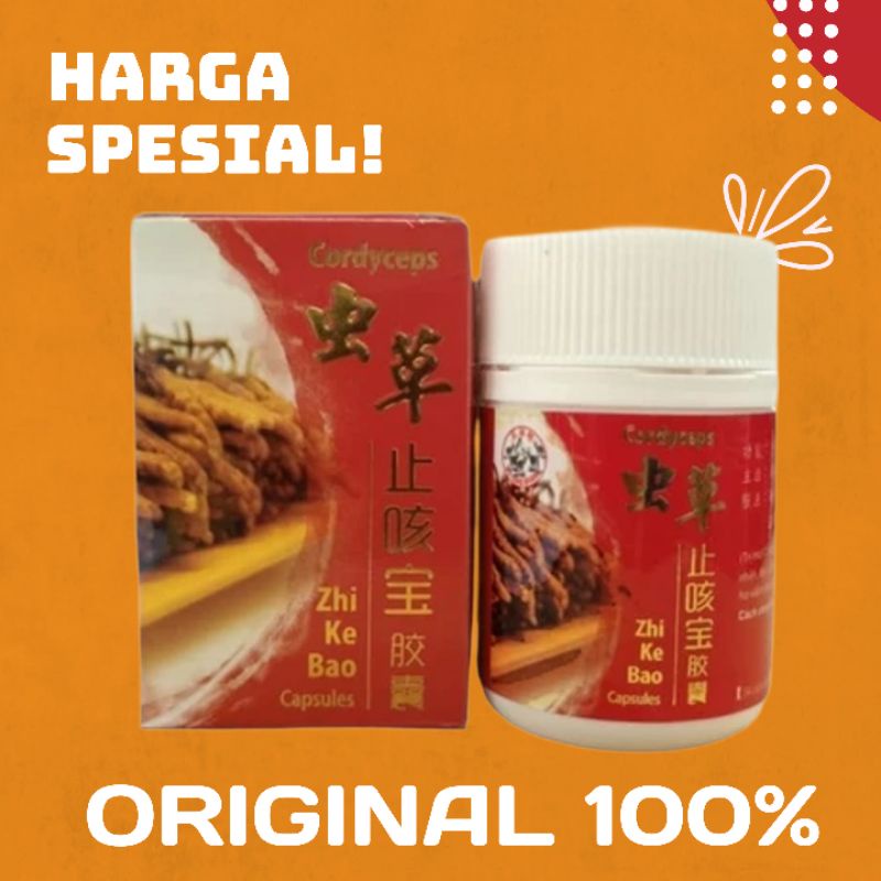 Obat Herbal Batuk Asma Sesak Nafas Paru Cordyceps zhikebao Zhi ke bao tradisional cina alamai