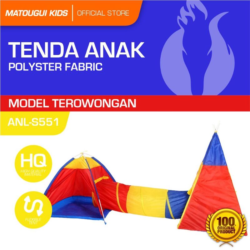 Tenda Mainan Anak Terowongan