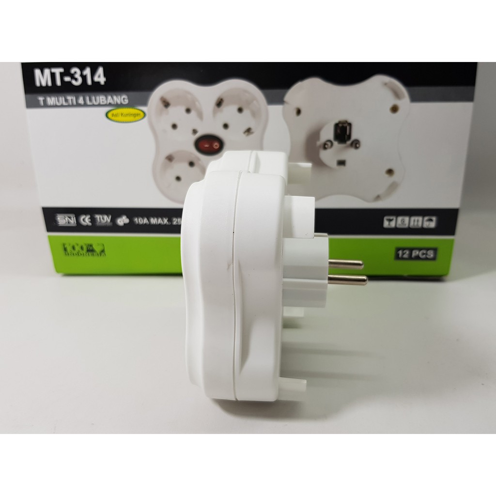 T MULTI STOP KONTAK ARDE 4 IN 1 + SAKLAR LAMPU Merk MATSUI MT-314