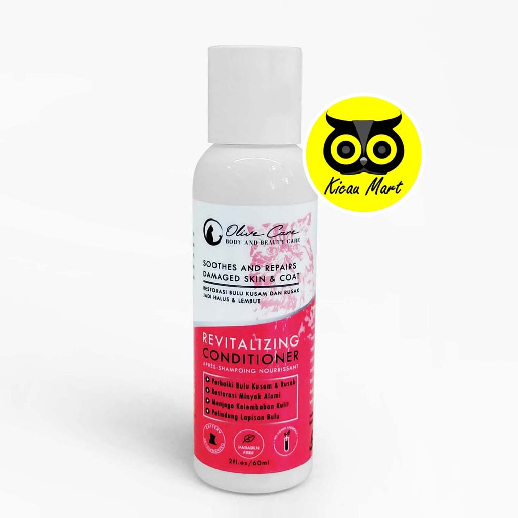 Shampo Sampo Kucing Olive Care Pink Revitalizing Conditioner 60 Ml Pet Shampoo Grooming Kucing Kitten Anabul Anjing Sampo Atasi Bulu Kusam Rusak Kering Rontok Pet Shampoo Grooming