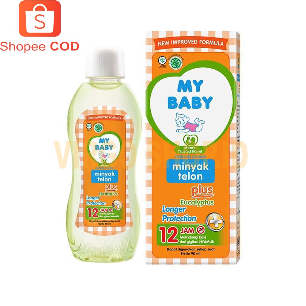 My Baby Minyak Telon Plus Eucalyptus 90ml Longer Protection /