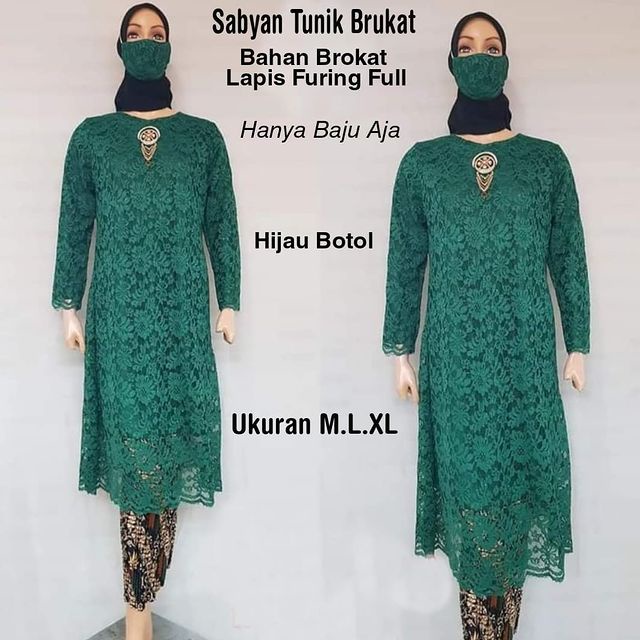 Baru !!! BAJU Kebaya SABYAN Kebaya Brukat bukan Setelan Kebaya Brokat Warna Abu Marun Pink NAVY CREM