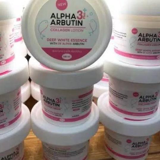 [COD] Krim Pemutih Badan Alpha Arbutin 3Plus Deep Essence Whitening Collagen Cream - BPOM 100% Original