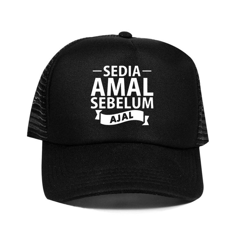 COD Topi Jaring Custom SEDIA AMAL SEBELUM AJAL