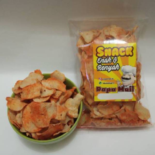 

Basreng rasa balado 240-250 gram makanan ringan snack snak asin gurih enak murah cimahi bandung