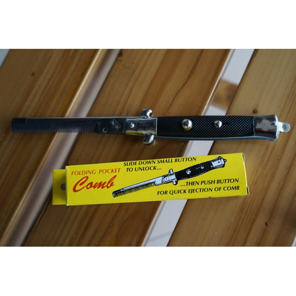 Paket Hemat Murrays Black Beeswax Dan Sisir Lipat Switchblade Comb