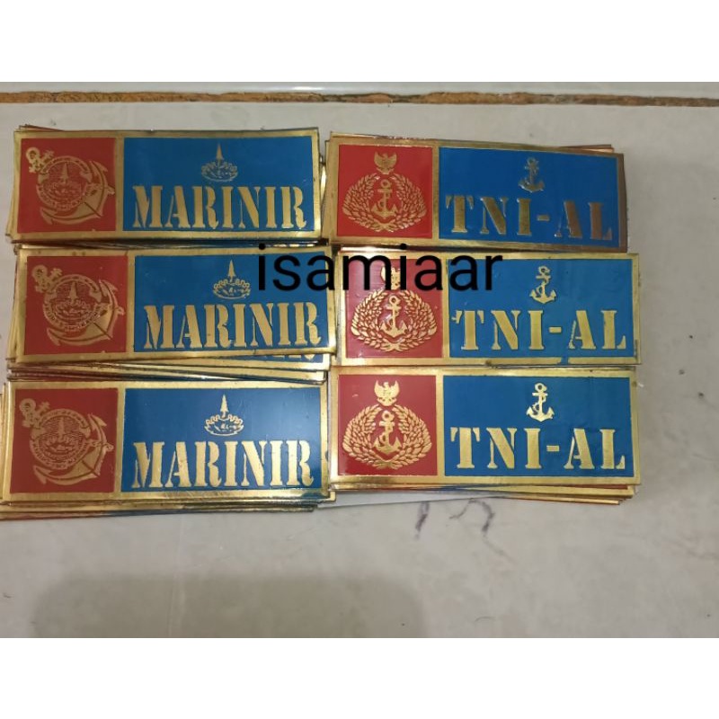 STIKER PLAT MOBIL /MOTOR/BAHAN KUNINGAN