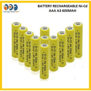 Baterai Cas AAA A3 600mah Battery Rechargeable Batre Isi Ulang Ni-Cd