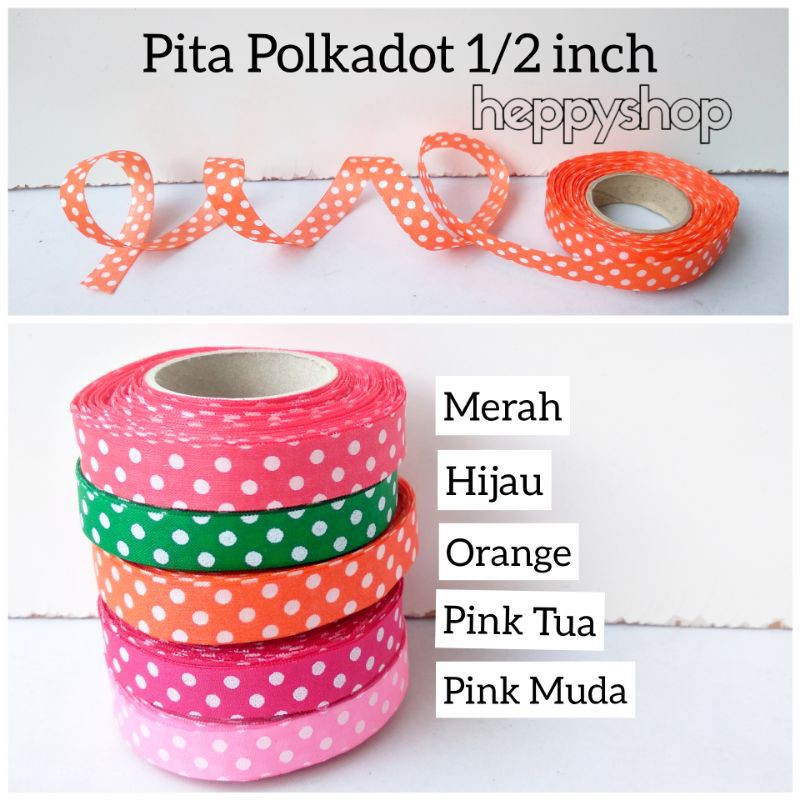 

Pita Polkadot 1/2 inch, Pita Motif Bintik