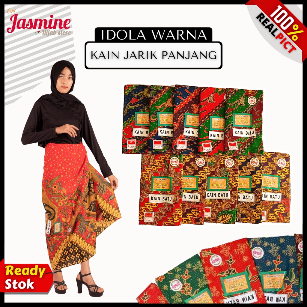 Kain batik meteran katun solo murah premium tulis jarik melahirkan bahan kain batik katun halus IDOL