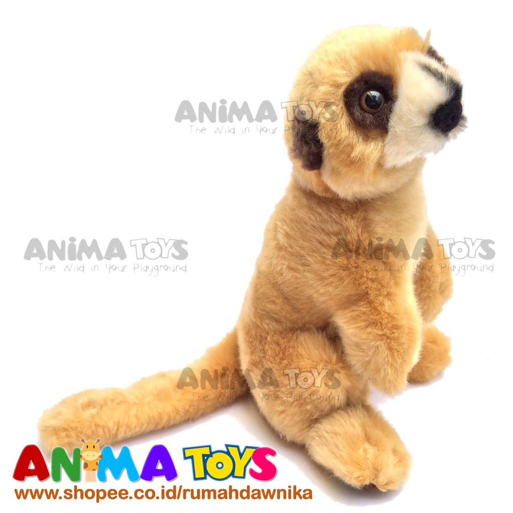 Boneka Hewan Meerkat Berdiri Mini Meerkat Animatoys SWI165