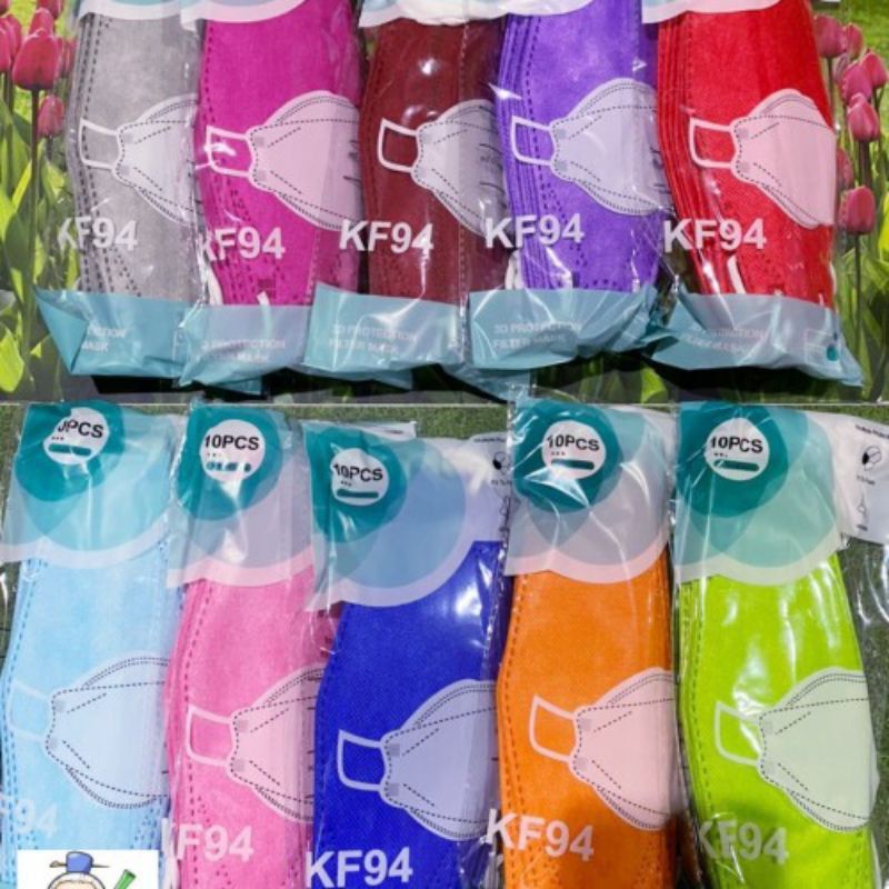 Masker KF94 Evo 4ply Warna tali Putih harga/10pcs