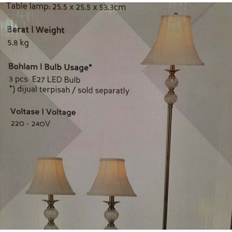 lampu hias meja vintage dekorasi dwella eglare isi 3