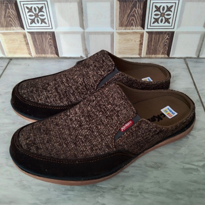 sepatu sandal selop Bagor pria nyaman dipakai solnya ga licin