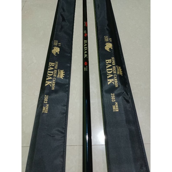 Joran/tegek GAMARU BADAK V2 250,hard max drag 20 kg