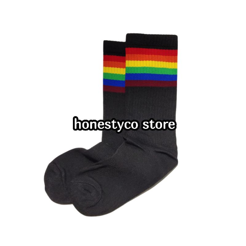 Kaos Kaki Old School Rainbow Pria Wanita HONESTYCO