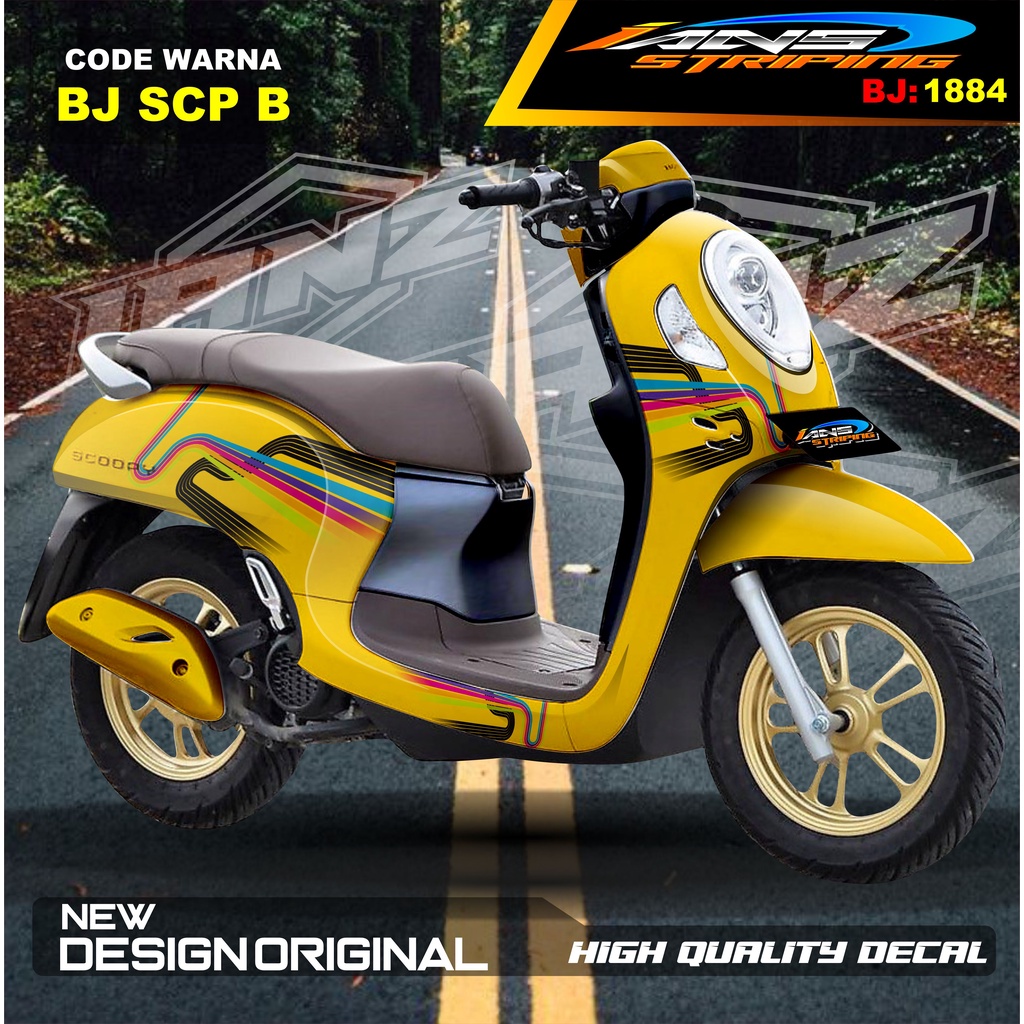 DECAL STICKER FULL BODY SCOOPY / STICKER ALL NEW SCOOPY / STIKER FULL BODY SCOOPY TERMURAH / STIKER MOTOR SCOOPY / STIKER MOTOR