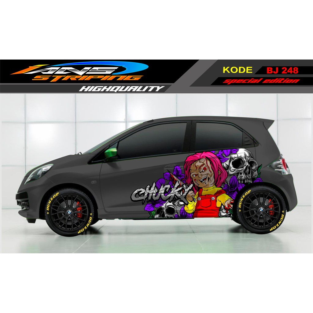 DECAL STICKER MOBIL BRIO, JAZZ, MOBILIO, AGYA, YARIS / STICKER MOBIL TERBARU