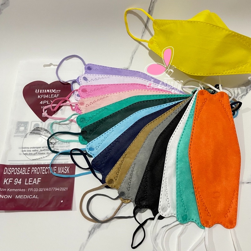 - UTAMA - Masker KF94 leaf Utama 4ply isi 10pcs Mask dewasa