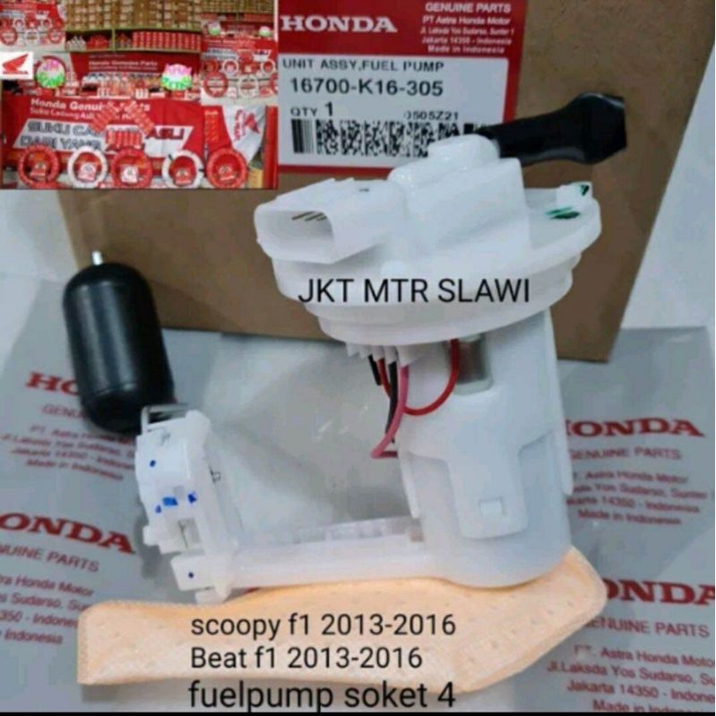 fuel pump assy unit assy fuel pump pompa bensin scoopy f1 2013-2016 beat f1 2013-2016 ori honda ahm 