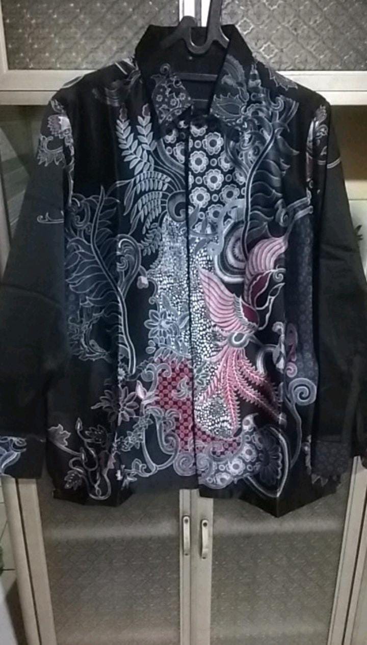 Kemeja Batik Lengan Panjang Pria Sutra Premium Furing Formal Seragam Kantor