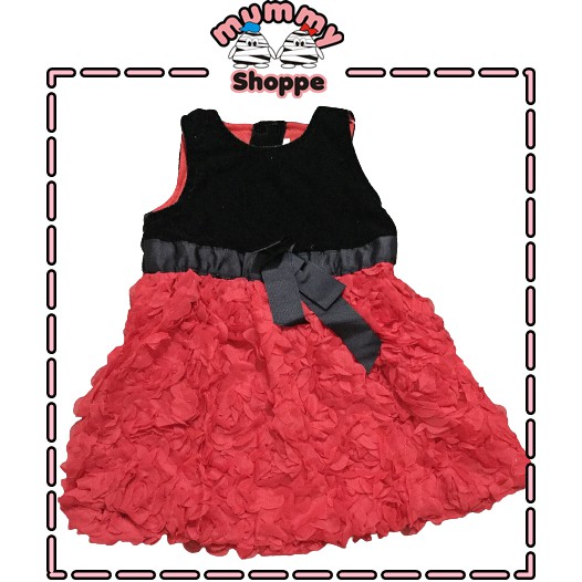 Dress Red Rose Dress anak perempuan