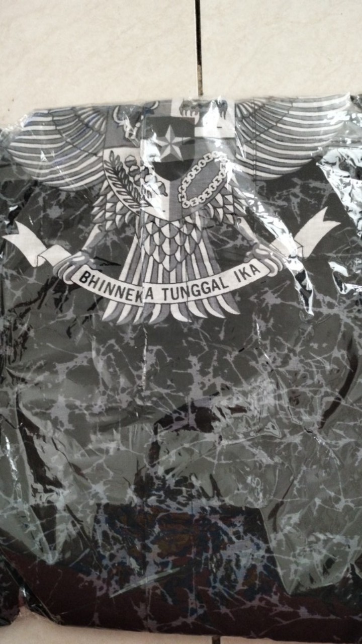 Kemeja Batik Pria Lengan Panjang Size M L Xl Xxl  Bswart Batik Hrb026 Kenongo Hem Panjang Padi