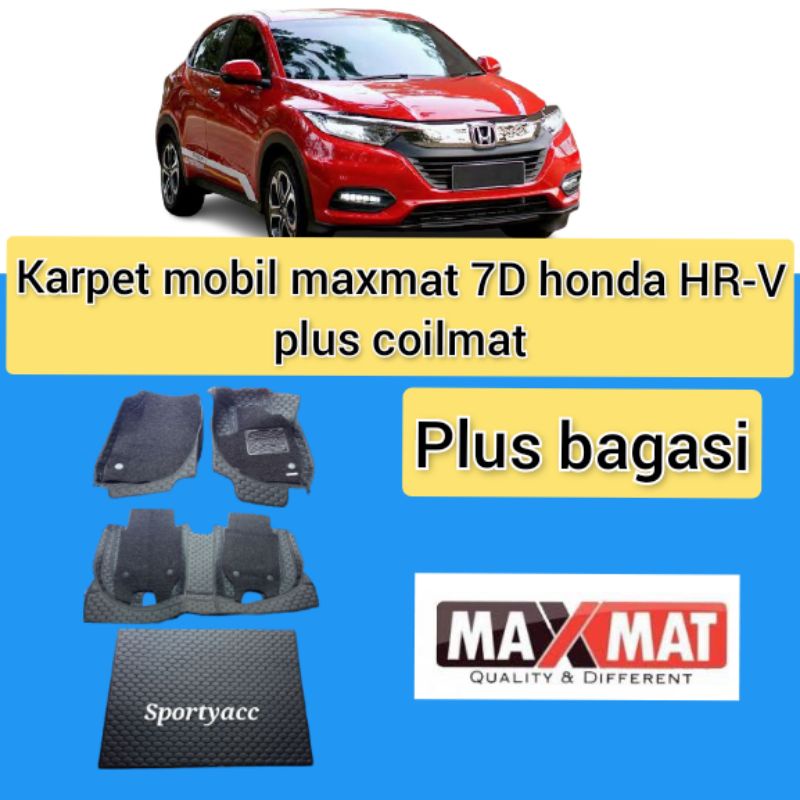 karpet 7D maxmat plus coilmat Honda HRV 2014 sampai 2021