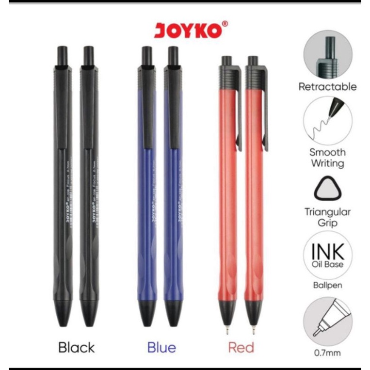 

Joyko Bolpen / Bolpoin Joyko BP-338 Vokus 0,7 Ball Pen (1pcs)