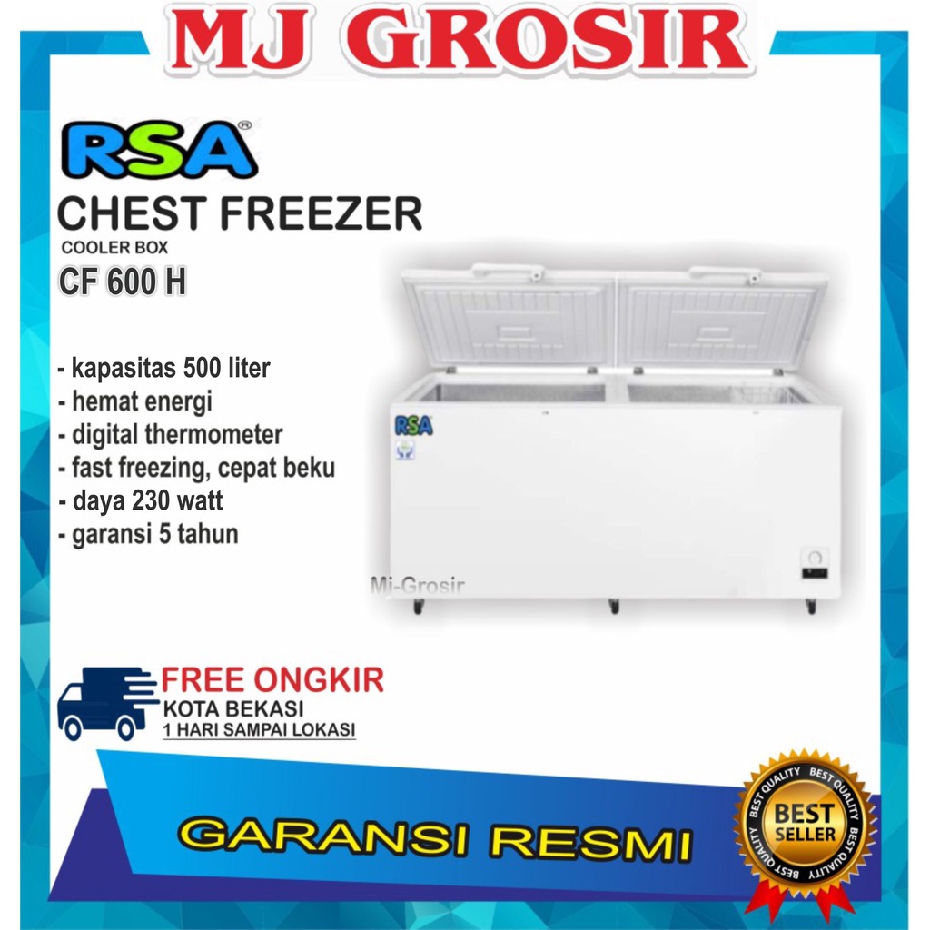 RSA CF 600 H CHEST FREEZER BOX LEMARI PEMBEKU 500 LITER BY GEA